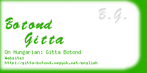 botond gitta business card